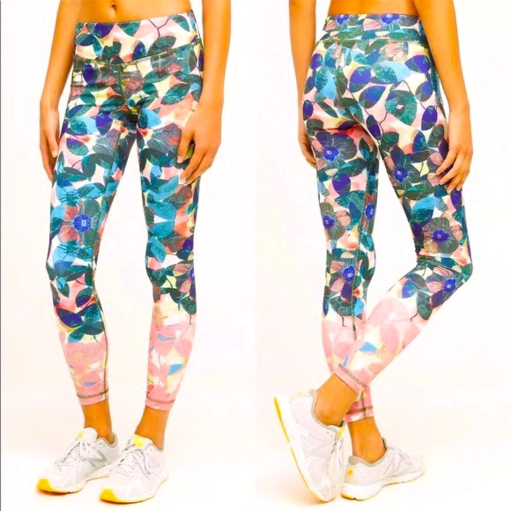 Anthro Pure & Good Floral Leggings
